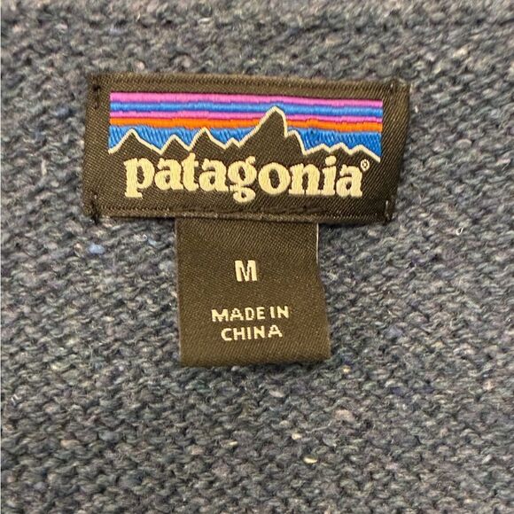 PATAGONIA Long Sleeve Open Front Cardigan Blue Women’s Size‎ Medium - Picture 3 of 5